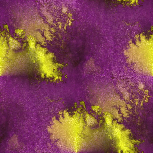 调色板图形紫色，黄色无缝风格纹理 watercol — 图库照片