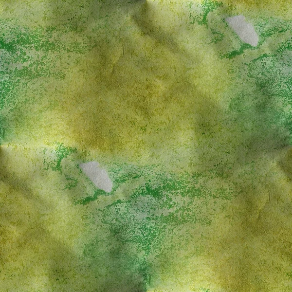 Acquerello texture giallo, sfondo verde carta da parati senza soluzione di continuità — Foto Stock