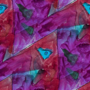 Sanat sorunsuz leylak, Bordo çağdaş doku suluboya bir