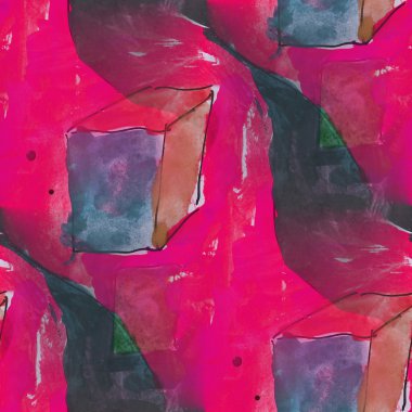 Sanat sorunsuz kırmızı, siyah çağdaş doku suluboya olağandışı