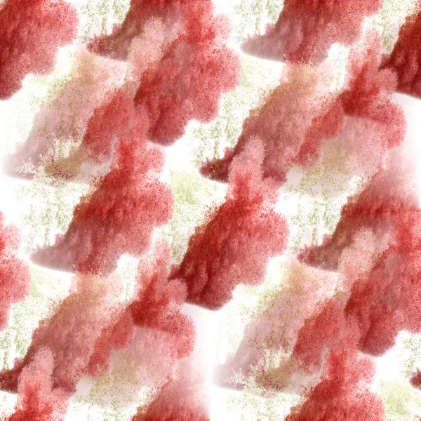 Umělec bílá, červené bezešvé akvarel tapety textury handm — Stock fotografie