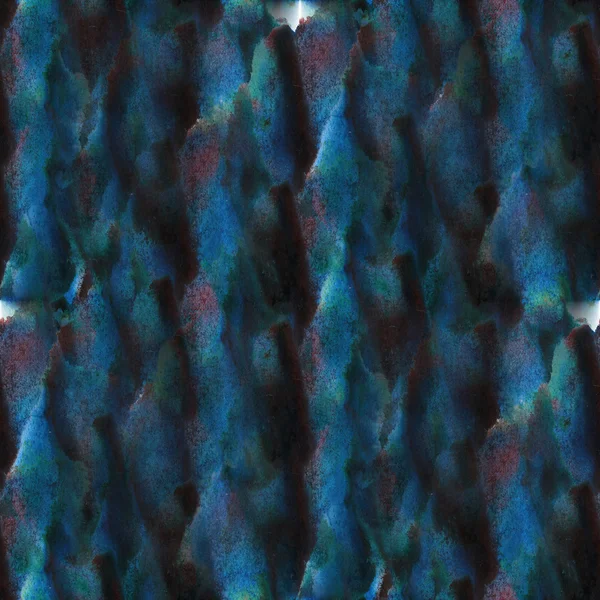 Moderne nahtlose schwarze, blaue Aquarell-Künstler Tapete Textur — Stockfoto