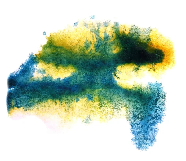 Art moderne avant-garde texture fond bleu, papier peint jaune — Photo