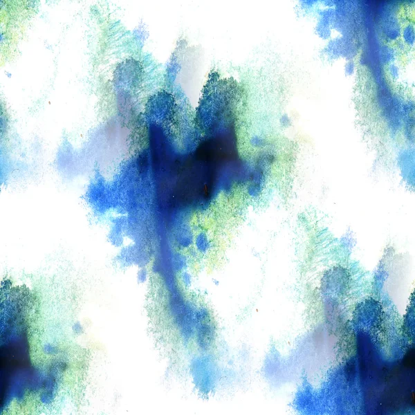 Современный художник синий, зеленый, белый бесшовные обои акварель т — стоковое фото