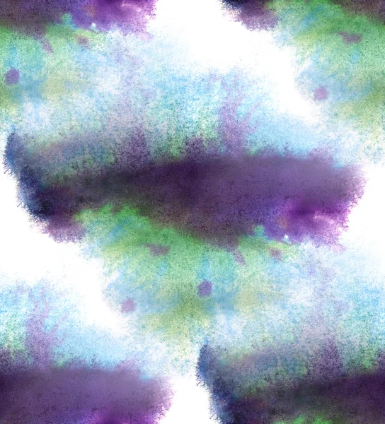 現代アーティスト紫、緑シームレスな水彩テクスチャを壁紙します。 — ストック写真