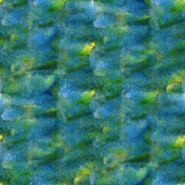 Moderne gelbe, blaue nahtlose Aquarell-Künstler Tapete Textur — Stockfoto
