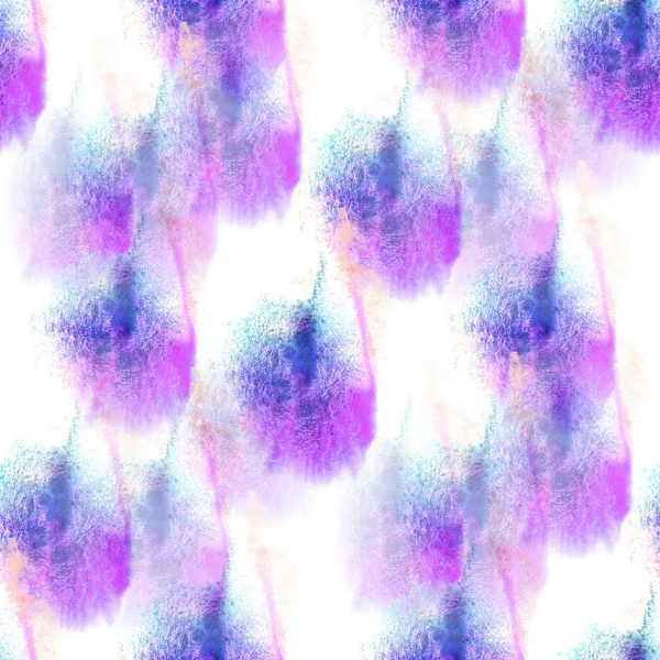 Bezszwowe niebieski, fioletowy artysty akwarela tekstury tapety ścienne — Zdjęcie stockowe