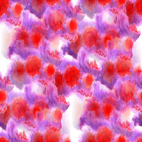 Sömlös akvarell lila, röda artist väggmålning tapet konsistens o — Stockfoto