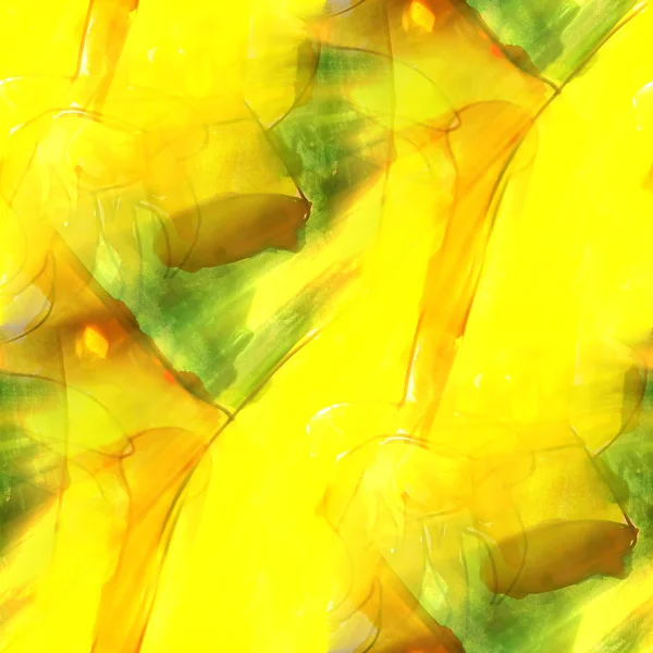 Kunst hellgrün, gelber Hintergrund Textur Aquarell nahtlos ein — Stockfoto