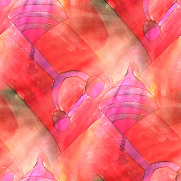 艺术灯光背景纸风车，红色，紫色纹理水彩 se — 图库照片