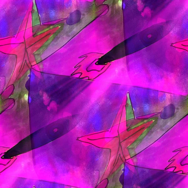 Sztuka światło fioletowe tło tekstura akwarela bezszwowe streszczenie — Zdjęcie stockowe
