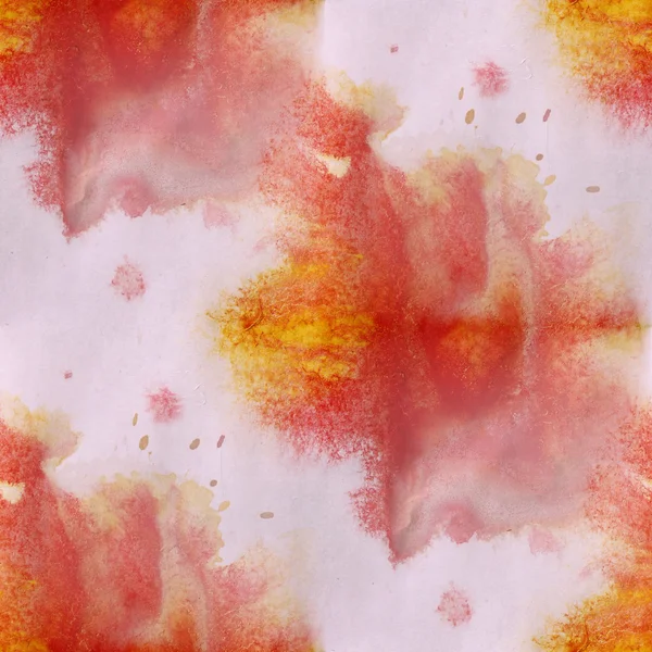 Contemporary red, yellow art seamless texture watercolor unusual — Stock Photo, Image