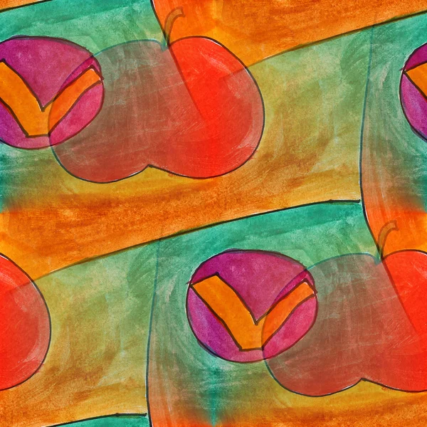 Современный томат бесшовные акварели художник обои текстура га — стоковое фото
