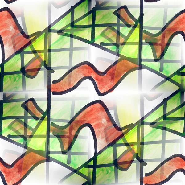 Фреска зеленые дома бесшовный рисунок фона текстуры — стоковое фото