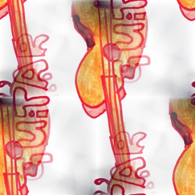 Duvar seamless modeli gitar arka plan doku wa