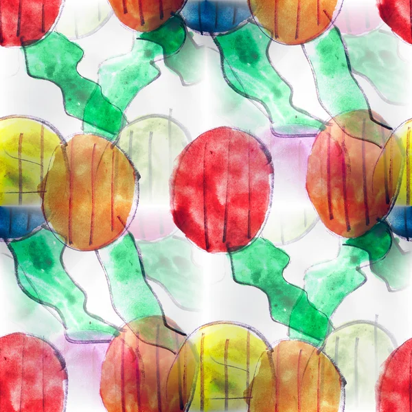 Mural círculos coloridos sem costura padrão de fundo t — Fotografia de Stock