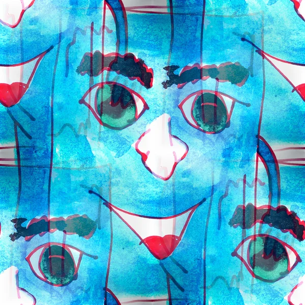 Фреска бесшовный рисунок синий фон книги текстура — стоковое фото