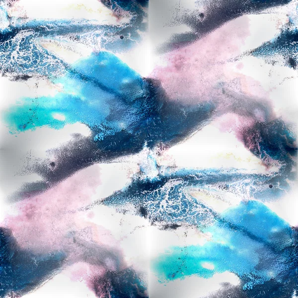 壁画の背景のシームレスなブルー、ピンク、ブラック パターン — ストック写真