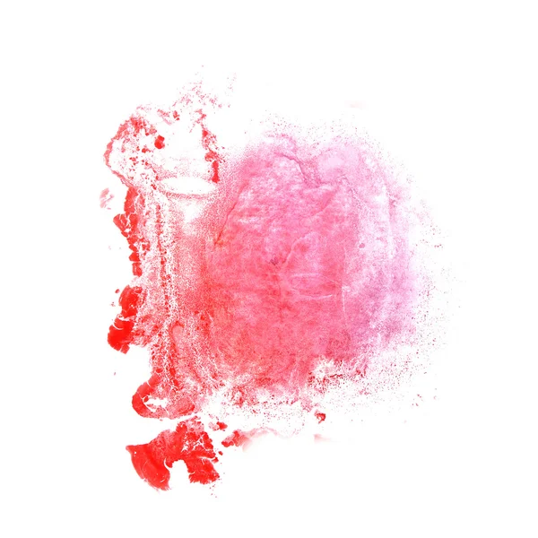 Abstract Red, pink drawing stroke ink watercolor brush water col — Stock Photo, Image