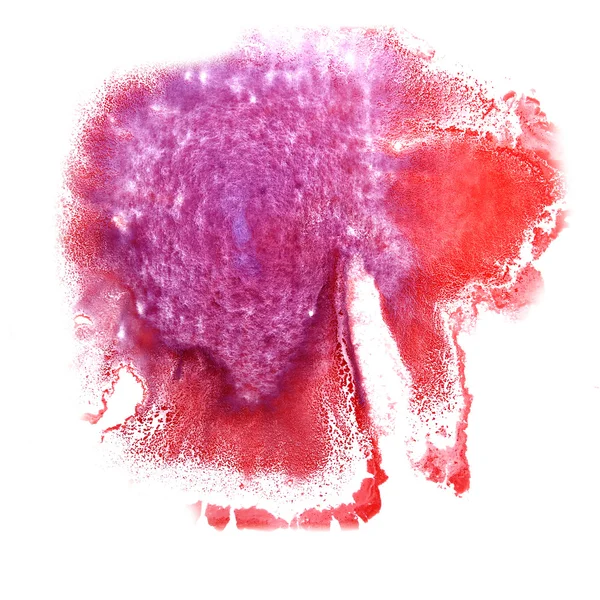 Resumo Vermelho, violeta desenho traço tinta água pincel aquarela — Fotografia de Stock