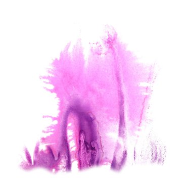 Lila çizim kontur mürekkep suluboya fırça su col soyut