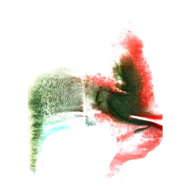 sanat yeşil, kırmızı, mavi suluboya mürekkep boya blob suluboya splas