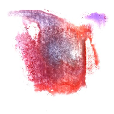 Sanat kırmızı, koyu mavi, Menekşe suluboya mürekkep boya blob suluboya