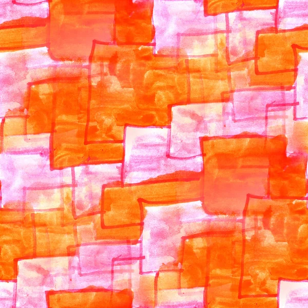 Mural orange squares on a pink background  seamless — Stock Photo, Image