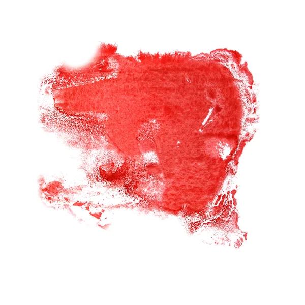 Streszczenie czerwony rysunek skok ink akwarela pędzla wody — Zdjęcie stockowe