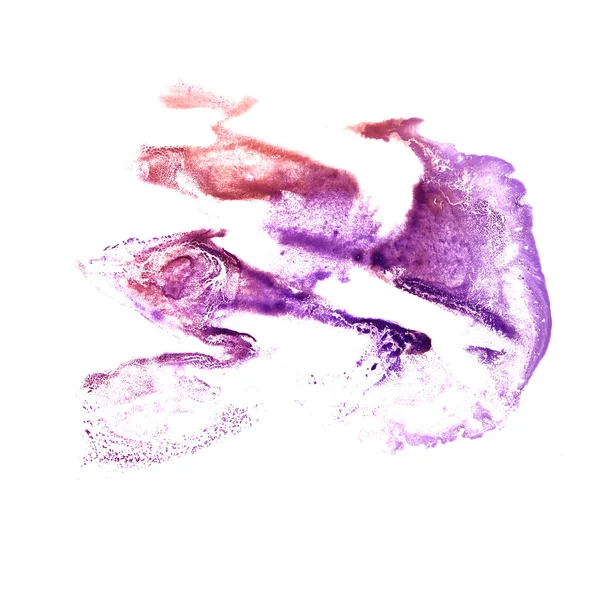 抽象的紫罗兰色，波尔多红酒中风绘图墨水水彩笔水 — 图库照片