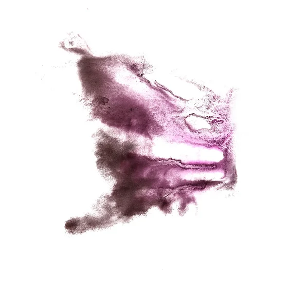 개요 보라색, 회색 선 잉크 수채화 브러시 물 그리기 — 스톡 사진