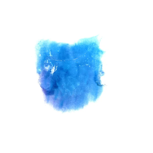 Arte azul oscuro acuarela tinta pintura mancha acuarela salpicadura color — Foto de Stock