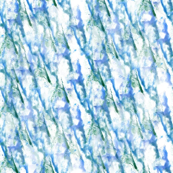アート グリーン、暗い青水彩インク ペイント blob 水彩 splas — ストック写真