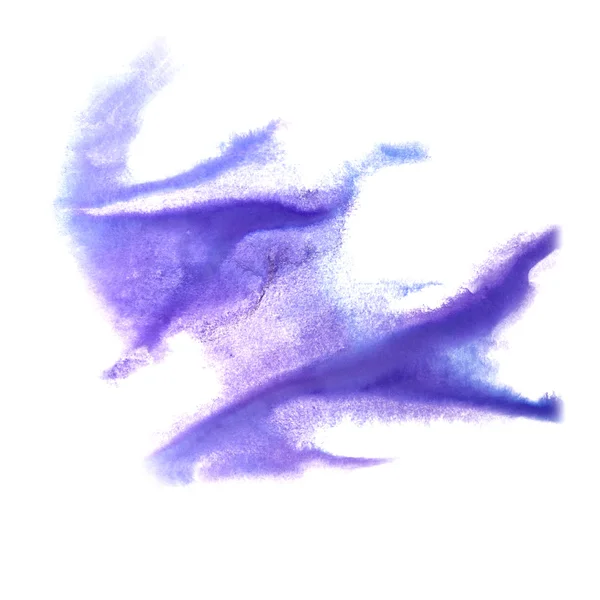 어두운 파란색 그리기 스트로크 잉크 수채화 브러시 물 열 추상화 — 스톡 사진