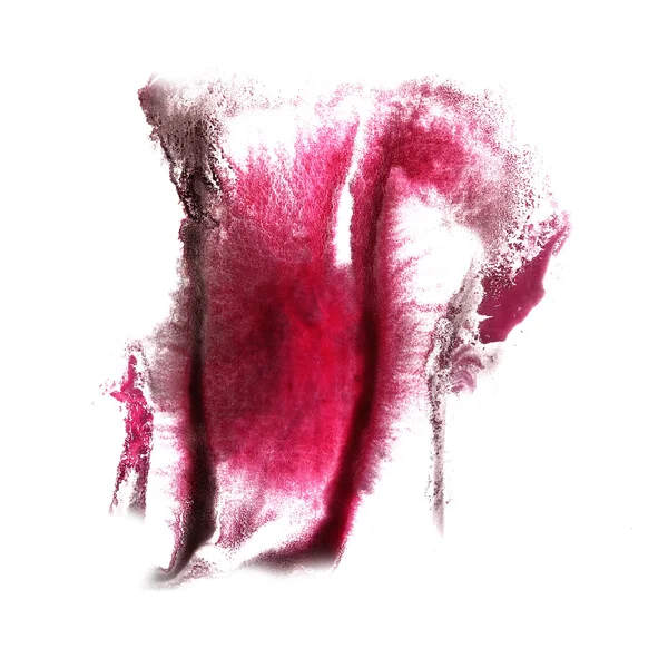 Τέχνη ροζ, μαύρο μελάνι ακουαρέλα ζωγραφική blob ακουαρέλα splash col — Φωτογραφία Αρχείου