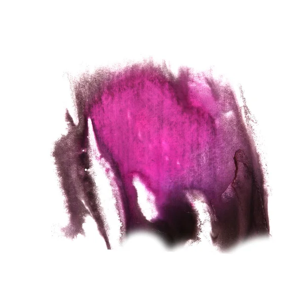 Art Pink, brown watercolor ink paint blob watercolour splash col — Stock Photo, Image