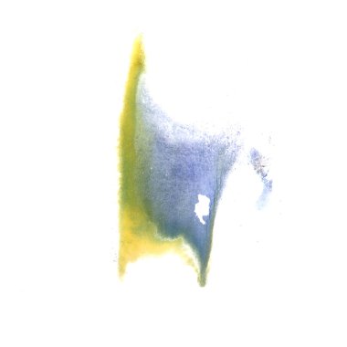 sanat sarı, yeşil, koyu mavi suluboya mürekkep boya blob watercolo