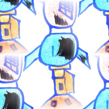 Duvar arka plan sorunsuz uzay gemisi deseni