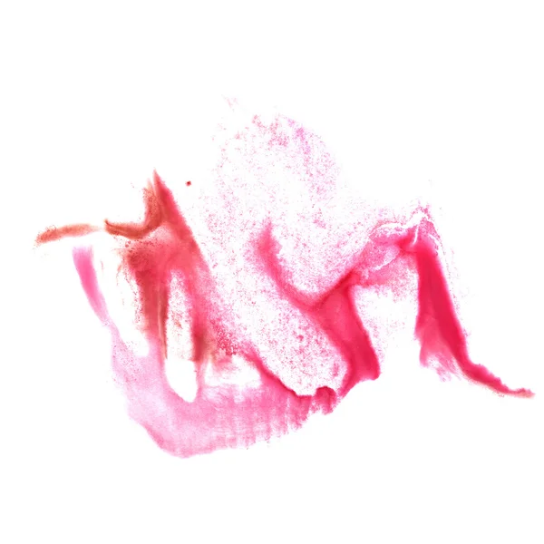 赤、pinkwatercolor インク ペイント blob 水彩スプラッシュ colorf の芸術 — ストック写真