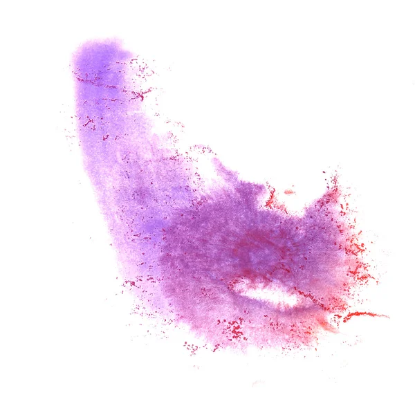 Arte Vermelho, violeta aquarela tinta tinta blob aguarela splash col — Fotografia de Stock