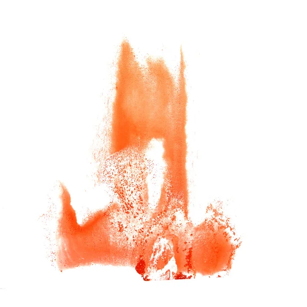 Мистецтво Морквяна акварельна фарба акварельна пляма акварельна сплеск коло — стокове фото