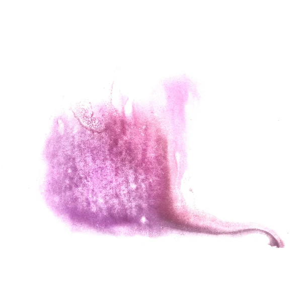 Sanat leylak suluboya mürekkep boya blob suluboya sıçrama rengi — Stok fotoğraf