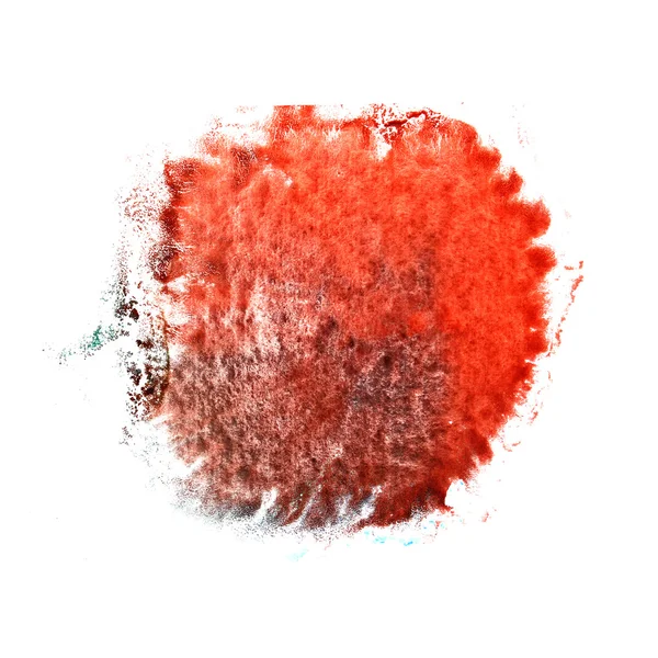 Art The red watercolor ink paint blob watercolour splash colorfu — Stock Photo, Image