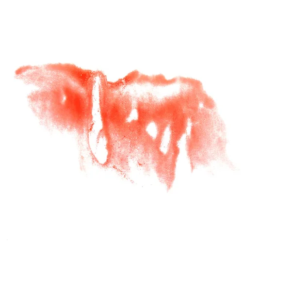 Kunst de rode aquarel inkt verf blob aquarel splash colorfu — Stockfoto