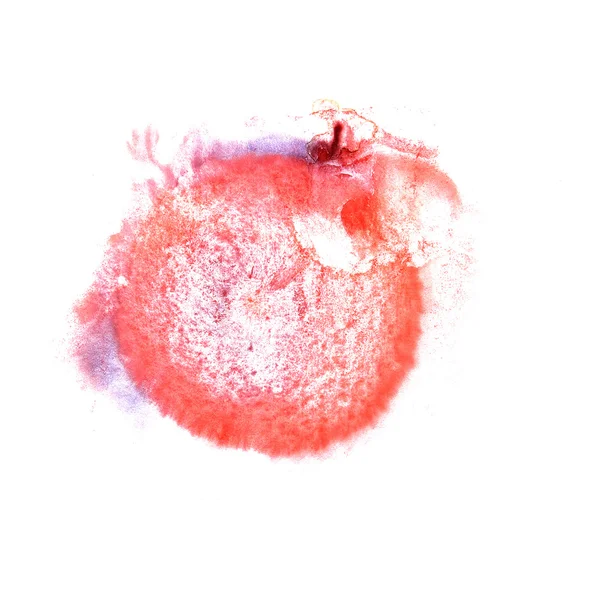 Art The red watercolor ink paint blob watercolour splash colorfu — Stock Photo, Image