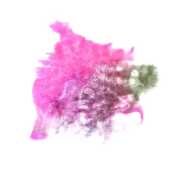 Abstrakti Tummansininen, vaaleanpunainen, vihreä piirustus aivohalvaus muste vesiväri br — kuvapankkivalokuva