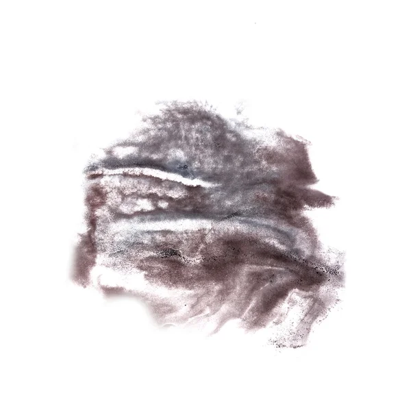 抽象的な黒い、暗い青い描画ストローク インク水彩ブラシは — ストック写真