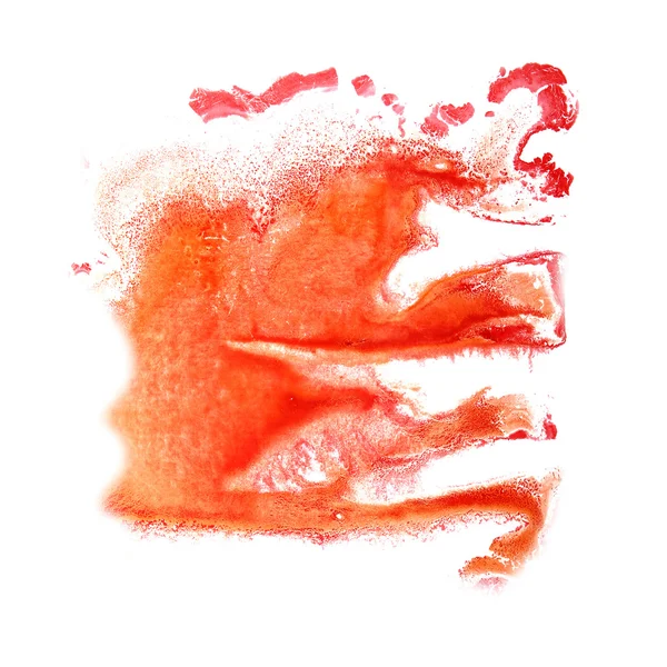 Abstrait Orange, rose dessin trait encre aquarelle brosse eau — Photo