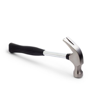 izole beyaz arka plan çekiç çekiç demir