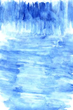 makro mavi doku suluboya fırça darbeleri